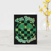 Ich bin irisches Gefühl Lucky St Patricks Day Karte (Gelbe Blume)