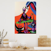 Ich bin Irony Man Ken Gage Surrealismus Poster (Küche)