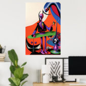 Ich bin Irony Man Ken Gage Surrealismus Poster (Heimbüro)