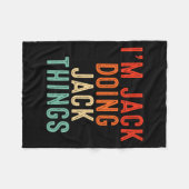 Ich bin Jack tun Jack Dinge Funny Geschenke Weihna Fleecedecke (Vorderseite (Horizontal))