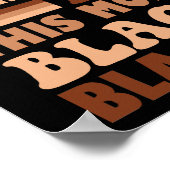 Ich bin jeden Monat schwarz, aber in diesem Monat Poster (Ecke)