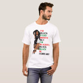 Ich bin jeden Monat schwarz, aber schwarz schwarz T-Shirt (Vorne ganz)