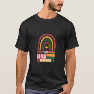 Ich bin jeden Monat schwarz, schwarze Geschichte i T-Shirt