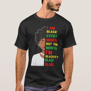 Ich bin jeden Monat schwarz, schwarze Oma-Magie, F T-Shirt