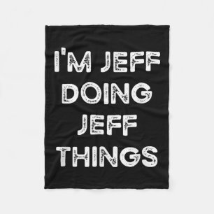 Ich bin Jeff, der Jeff Dings Funny Christmas Idea  Fleecedecke
