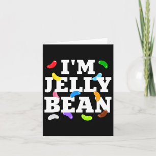 Ich bin Jelly Bean Halloween Candy Costume Karte