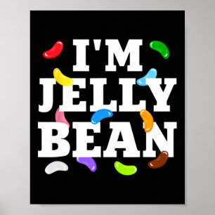 Ich bin Jelly Bean Halloween Candy Costume Poster