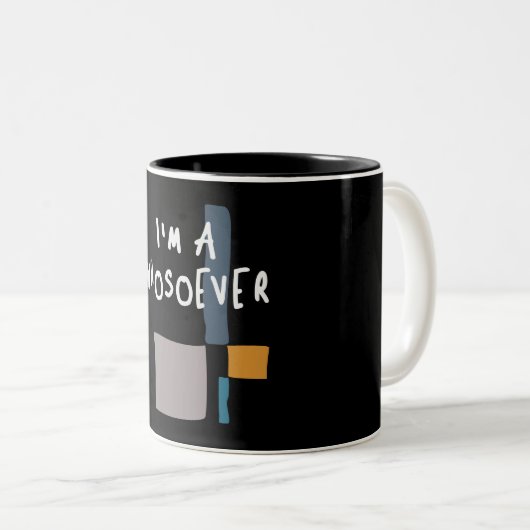 Ich bin jemand - ein kühnes Christliches Zitat Zweifarbige Tasse (VorderseiteRechts)