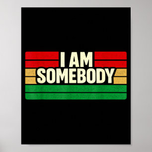 Ich bin jemand positive Bestätigung Retro  Poster