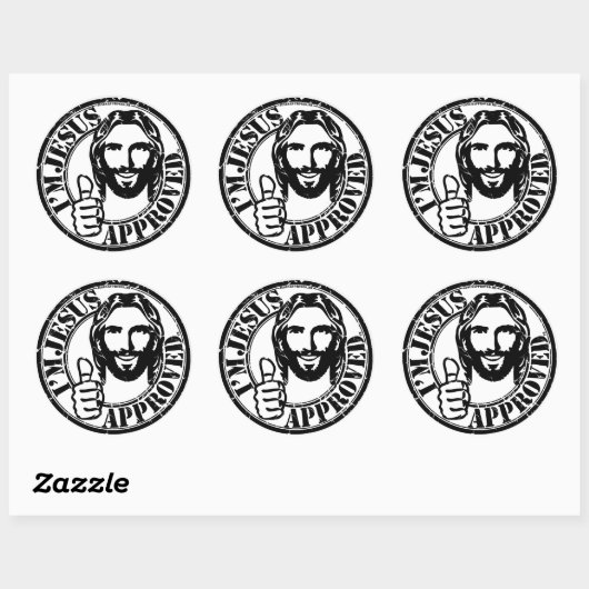 Ich bin Jesus anerkannter Sticker (Blatt)
