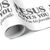 Ich bin Jesus-Liebling Geschenkpapier (Rolleneckpunkt)