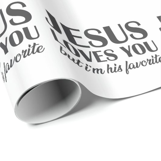 Ich bin Jesus-Liebling Geschenkpapier (Rolleneckpunkt)