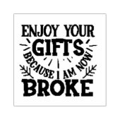 Ich bin jetzt Broke Gummistempel (Prägung)