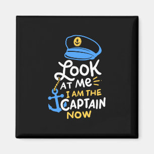 Ich bin jetzt der Kapitän Geschenk für Boots Kapit Magnet