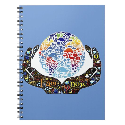 Ich bin jetzt inspirierende Word Art Notizblock (Vorderseite)