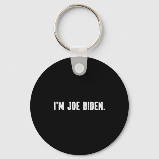 Ich bin Joe Biden Lustiges Instant Lazy Halloween- Schlüsselanhänger (Vorderseite)