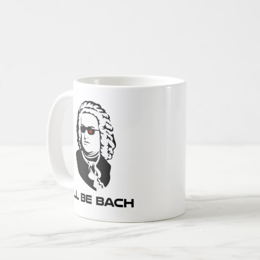 Ich bin Johann Sebastian Bach Kaffeetasse (Vorderseite Links)