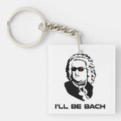 Ich bin Johann Sebastian Bach Schlüsselanhänger (Vorderseite)