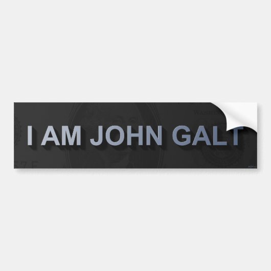 Ich bin John Galt Autoaufkleber (Vorne)