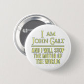 Ich bin John Galt Button (Vorne & Hinten)
