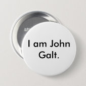 Ich bin John Galt. Button (Vorne & Hinten)