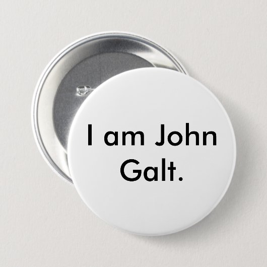 Ich bin John Galt. Button (Vorne & Hinten)