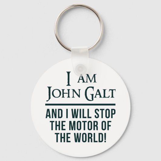 Ich bin John Galt Schlüsselanhänger (Vorderseite)