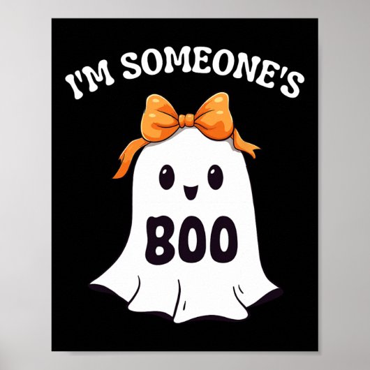 Ich bin Jones Boo Funny Halloween Ghost Matching C Poster (Vorne)