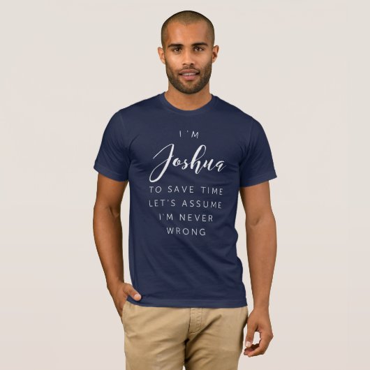 Ich bin Joshua T-Shirt (Vorne ganz)