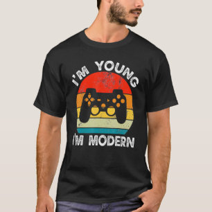 Ich bin jung, ich bin ein modernes Retro Gamer Vid T-Shirt
