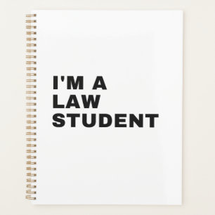 ICH BIN JURISTISCHER STUDENT PLANER