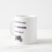 "Ich bin Kaffee-Tasse eines RADFAHRERS" Kaffeetasse (Vorderseite Links)