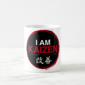Ich bin Kaizen Logo - ununterbrochene Verbesserung Kaffeetasse (Mittel)