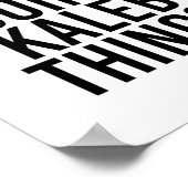 Ich bin Kaleb tun Kaleb Dinge Name Funny Geburtsta Poster (Ecke)