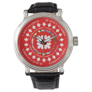 Ich bin Kanadier / Je Suis Canadien Watch Armbanduhr