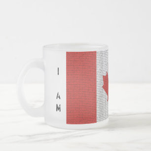 "ICH BIN KANADISCHE" Flaggen-mattierte Tasse