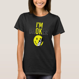 Ich bin kaputt Unsichtbare Krankheit Verwirrtes Lä T-Shirt