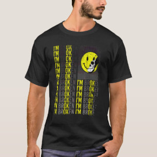 Ich bin kaputt Unsichtbare Krankheit Verwirrtes Lä T-Shirt