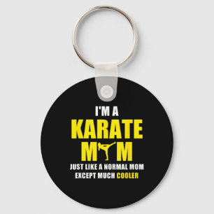 Ich bin Karate Mama T Shirt Schlüsselanhänger
