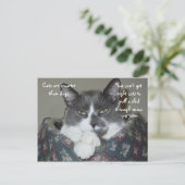 Ich bin Katze... Postkarte (Stehend Vorderseite)