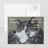 Ich bin Katze... Postkarte (Vorne/Hinten)