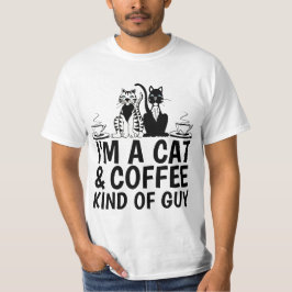 ICH BIN KATZE UND KAFFEE, DIE T - SHIRT VON TYP