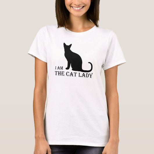 Ich bin Katzen-Dame Womens TShirt (Vorderseite)