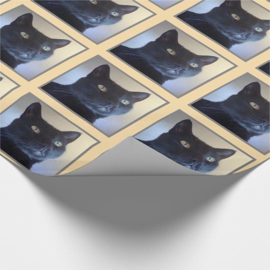 Ich bin Katzen-Muster Geschenkpapier (Ecke)