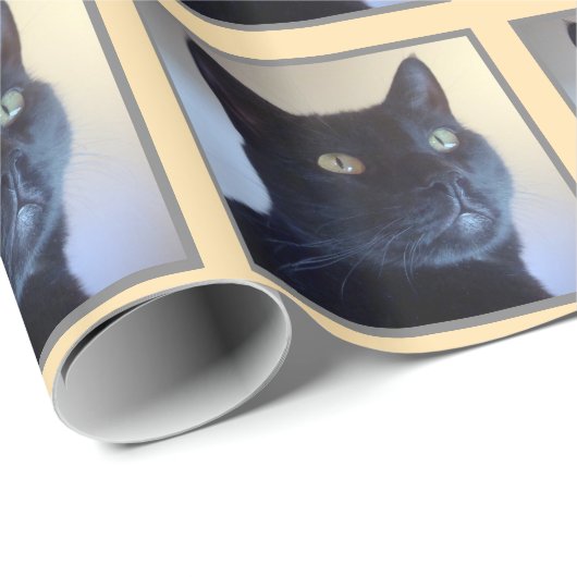 Ich bin Katzen-Muster Geschenkpapier (Rolleneckpunkt)