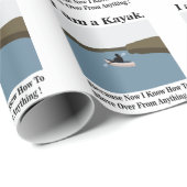 Ich bin Kayak Kanoeing Kayaking Geschenkpapier (Rolleneckpunkt)