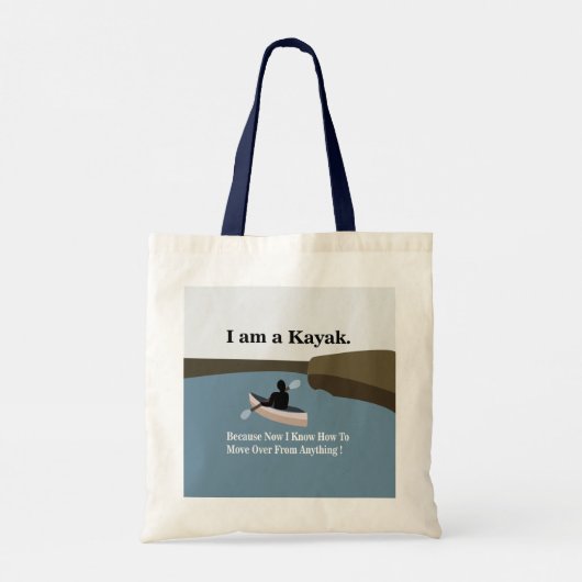 Ich bin Kayak Kanoeing Kayaking Tragetasche (Rückseite)