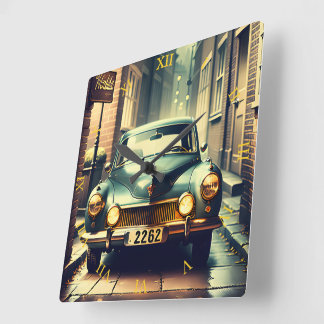 Ich bin kein alter Klassiker Quadratische Wanduhr