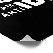 Ich bin kein anti-soziales Inspiration Poster (Ecke)