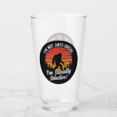 Ich bin kein antisoziales Bigfoot Black Glas (Rückseite)